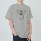 Draw freelyのフリーハグベアー Heavyweight T-Shirt