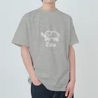 MrKShirtsのZou (ゾウ) 白デザイン ヘビーウェイトTシャツ