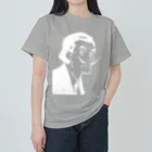 山形屋米店の白版＿サルバドール・ダリ(Salvador Dalí)  ヘビーウェイトTシャツ