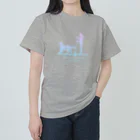 AtelierBoopの花sun-supdog-フラットコーテッドレトリバー ヘビーウェイトTシャツ