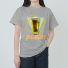 iminantenai!のビール！ ヘビーウェイトTシャツ