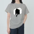 unmotokian suzuri支店の箱入り猫 ヘビーウェイトTシャツ