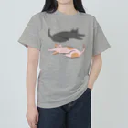 boorichanのneko neko Heavyweight T-Shirt