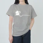 モグラノアナのモグラノアナ_白 ヘビーウェイトTシャツ