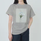 rilybiiの💐 mint green gray × white gray blue . ヘビーウェイトTシャツ