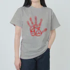 Redtail NFTart projectのハンドフェイス02 ヘビーウェイトTシャツ