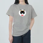 コロナに負けるなのにこにこネコ｢うみ｣の癒されグッズ ヘビーウェイトTシャツ