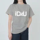 Bokkena DesignのiDeU One-Point（テキスト白） ヘビーウェイトTシャツ