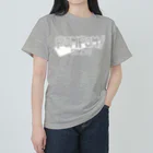 mf@PomPomBlogのPom Pom Blog Logo 2nd（white） Heavyweight T-Shirt