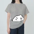 ラクガキ絵のだれてる白い生き物 Heavyweight T-Shirt