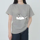 ゆ〜るころころのハスキーすらいぬ ヘビーウェイトTシャツ