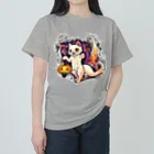 BENNY’S SHOPの化け猫さん（白背景） ヘビーウェイトTシャツ
