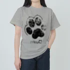 WebArtsの肉球をモチーフにしたオリジナルブランド「nikuQ」（犬タイプ）です ヘビーウェイトTシャツ