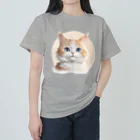 こひさま ショップ - 陽だまりの笑顔のねこのとらひげ ヘビーウェイトTシャツ