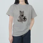 AXL CATのガラハッド (AXL CAT) ヘビーウェイトTシャツ