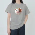 終わらない夢🌈の可愛い💕まんまる◯シリーズ✨　牛🐮 Heavyweight T-Shirt