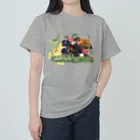 Urchin livin' under the streetのflowers deborde Heavyweight T-Shirt