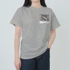 tanukidaifukuの猫ジャンプ ヘビーウェイトTシャツ