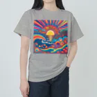 poniponiのアートポップな夏 ヘビーウェイトTシャツ