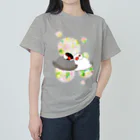 Lily bird（リリーバード）のとろける文鳥ず ヘビーウェイトTシャツ