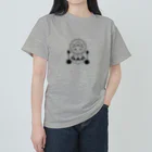 虹色猫工房(クロミツ)の猫観音 ヘビーウェイトTシャツ