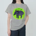 LalaHangeulのマレーバクの子供 ヘビーウェイトTシャツ