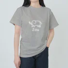 MrKShirtsのZou (ゾウ) 白デザイン Heavyweight T-Shirt