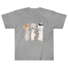 トコロコムギのねこがぶりにゃんこ Heavyweight T-Shirt