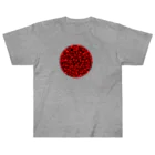 Redtail NFTart projectのアカトクロ_006サークルフェイス ヘビーウェイトTシャツ