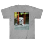 crescentの主人を待つ子犬♪ ヘビーウェイトTシャツ