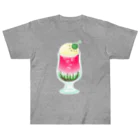 西瓜珈琲のスイカのクリームソーダ Heavyweight T-Shirt