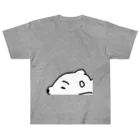 ラクガキ絵のだれてる白い生き物 Heavyweight T-Shirt