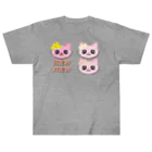 Illustrator Moca&Ram shopのこねこのミューミュー Heavyweight T-Shirt