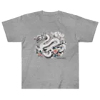 Dragon_4_ALLの龍神・龍（ウエア）：白龍１「Dragon 4 ALL」 Heavyweight T-Shirt