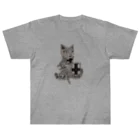 AXL CATのガラハッド (AXL CAT) ヘビーウェイトTシャツ