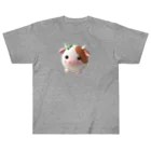 終わらない夢🌈の可愛い💕まんまる◯シリーズ✨　牛🐮 ヘビーウェイトTシャツ