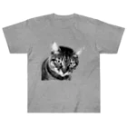 OnePlusDog のCat  “boss” Heavyweight T-Shirt