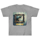 MistyStarkの飛び出す恐竜　－　dinosaur that pops out　－ Heavyweight T-Shirt