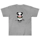 イラスト MONYAAT のスイカを食べるパンダちゃん C Heavyweight T-Shirt