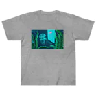 aosansyoの接続するタコクラゲ Long time no see ヘビーウェイトTシャツ