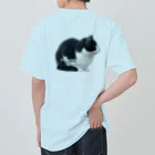 nekousagi*∩..∩のハナちゃん🌷 nekousagi*∩..∩ロゴ入り ヘビーウェイトTシャツ