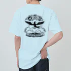 八咫烏の八咫烏　書道家D  &  千隼(白黒) ver Heavyweight T-Shirt