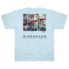 9INEHEADSのREV_Black ヘビーウェイトTシャツ