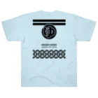 kg_shopの[★バック] 温泉『火消し法被パロディ』typeA (ブラック) Heavyweight T-Shirt