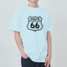 アロハスタイルハワイのU.S. Route 66  ルート66　ブラック ヘビーウェイトTシャツ