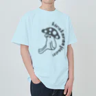 kinoko_ojisanのきのこのおじさんヴィンテージデザイン黒 Heavyweight T-Shirt