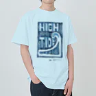 masahiro_minami_artのHIGH TIDE（ブルー） Heavyweight T-Shirt