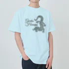 ZONICATROPICS / ゾニカトロピクスのGecko Heaven-ペロリなヤモリくん（ゴールドグレー） Heavyweight T-Shirt