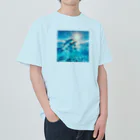 終わらない夢🌈の美しい海とイルカ🐬✨ Heavyweight T-Shirt