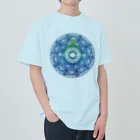 💖宇宙整体♪🌈♪こころからだチャンネル♪💖の宇宙曼荼羅　〜the body is connected〜 ヘビーウェイトTシャツ